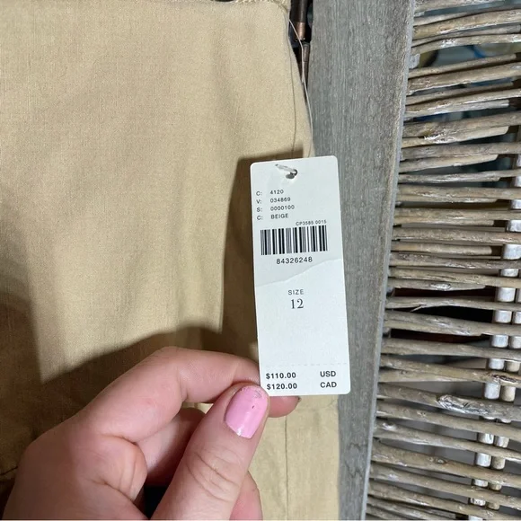 NWT Anthropologie Tan Pencil Skirt - size 12 - Picture 10 of 12